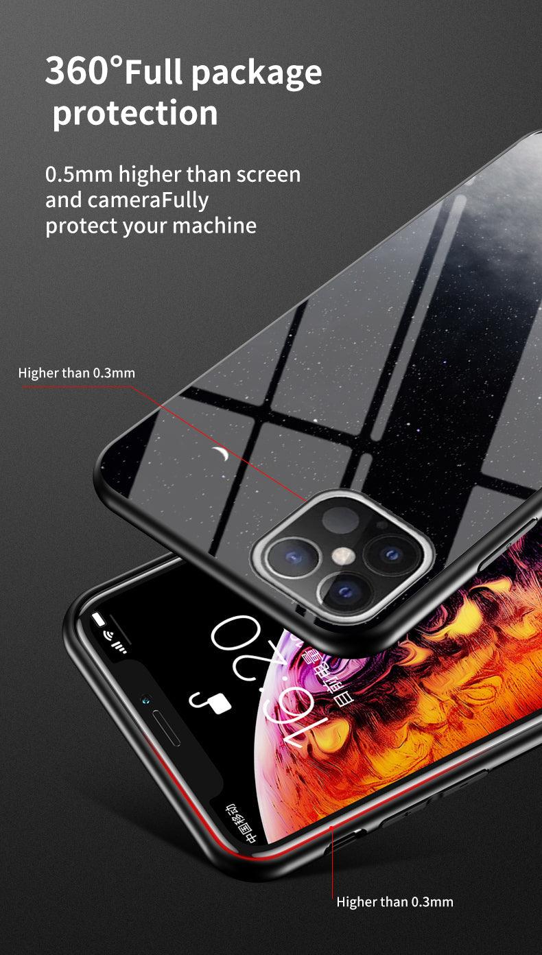 Premium Galaxies Designers Tempered Glass Phone Case - for New Apple iPhone 13Mini/13/13Pro/13ProMax - Super Savings Technologies Co.,LTD Premium Galaxies Designers Tempered Glass Phone Case - for New Apple iPhone 13Mini/13/13Pro/13ProMax - Super Savings Technologies Co.,LTD
